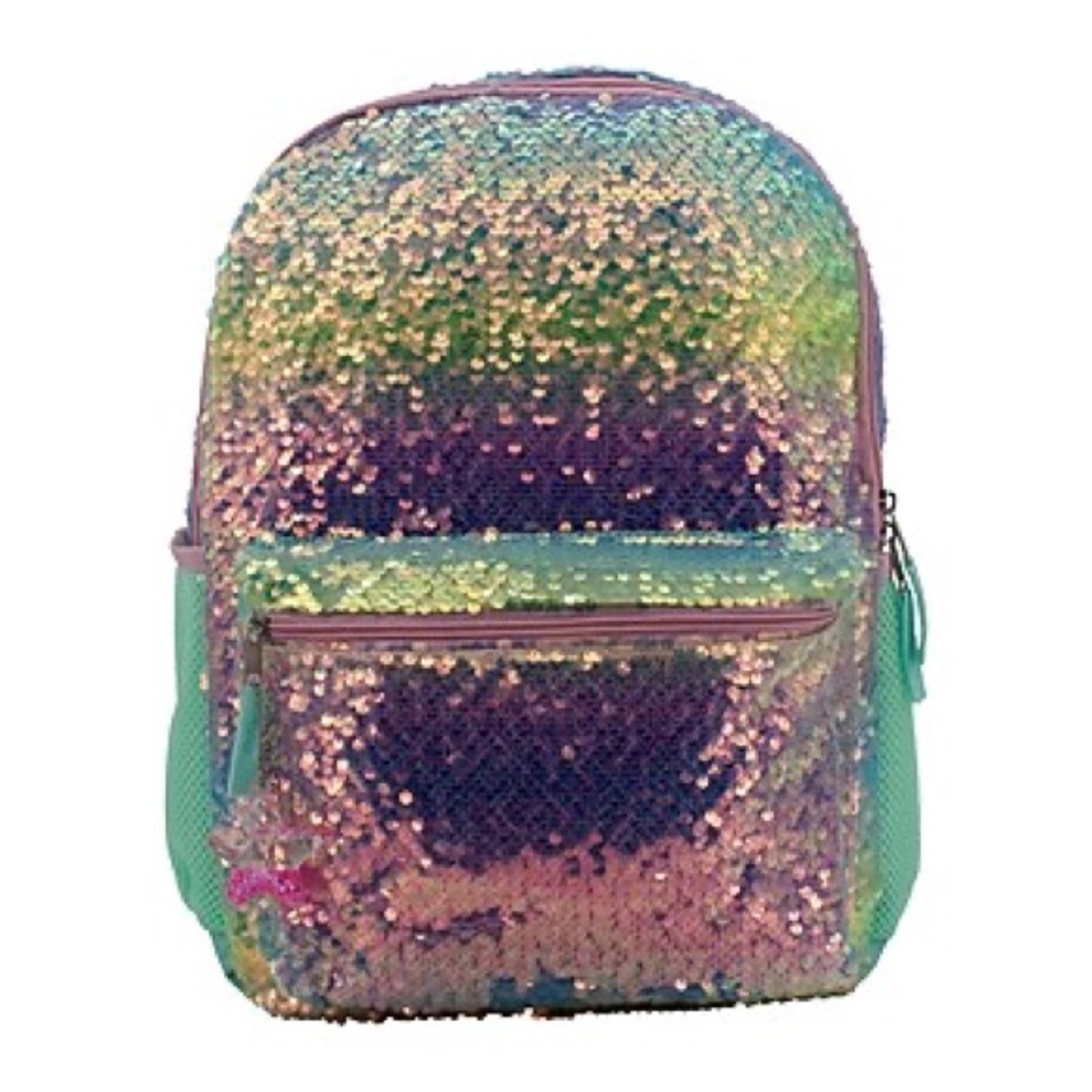 Gorgeous Sequin Kids Laptop Backpack Bookbag Back Pack Book Bag